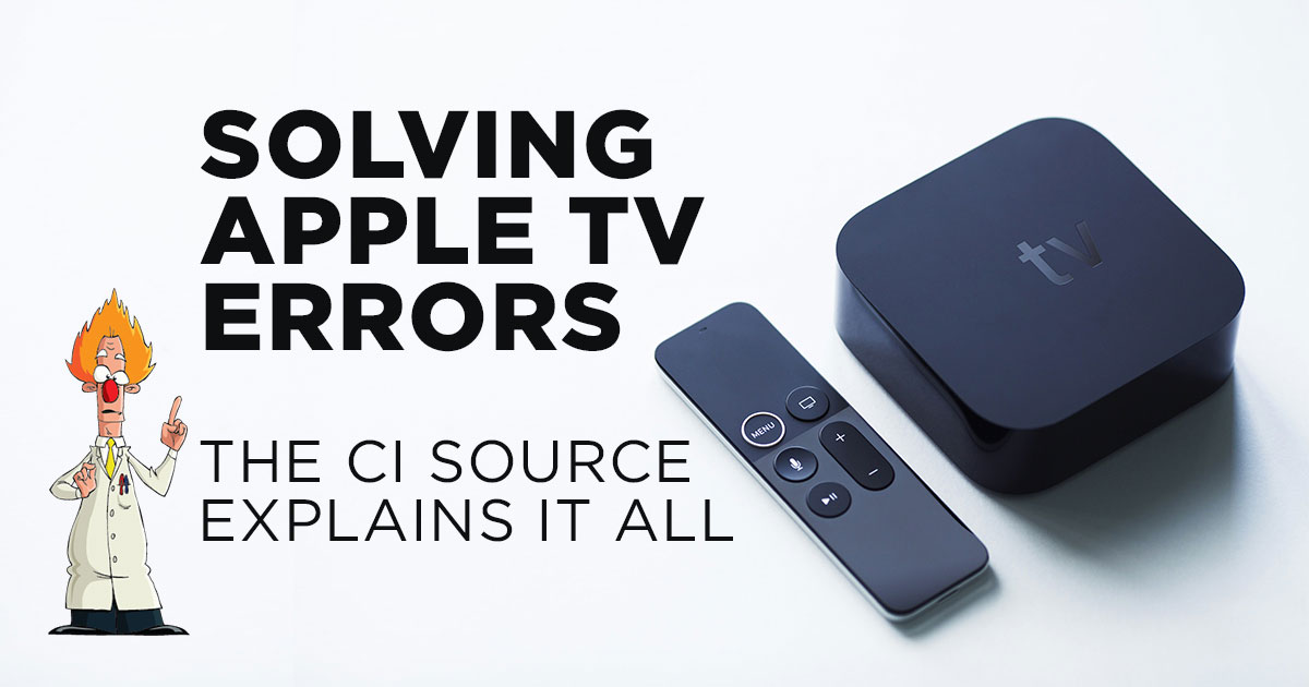 Solving Apple TV Problems